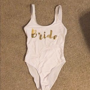 BRIDE BACHLORETTE BATHING SUIT!
